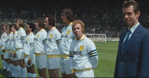 Et foto fra en fodbold film “The Damned United”